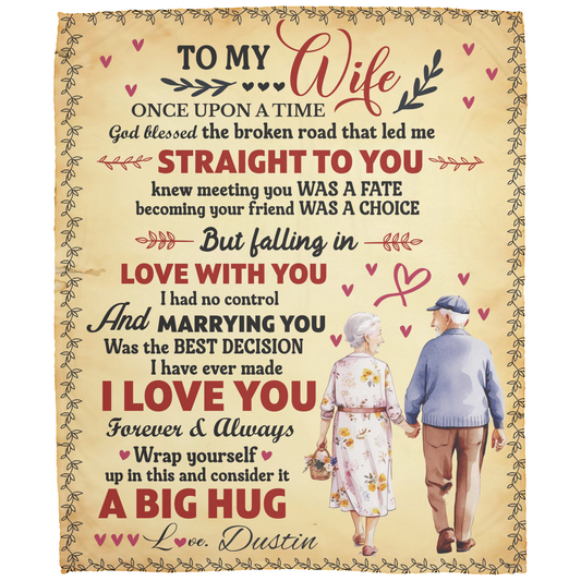 To My Wife Blanket