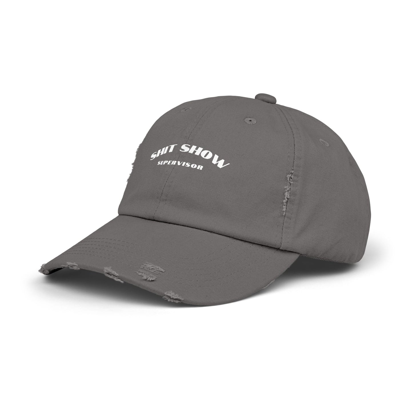 Supervisor of the Shit Show Unisex Distressed Cap