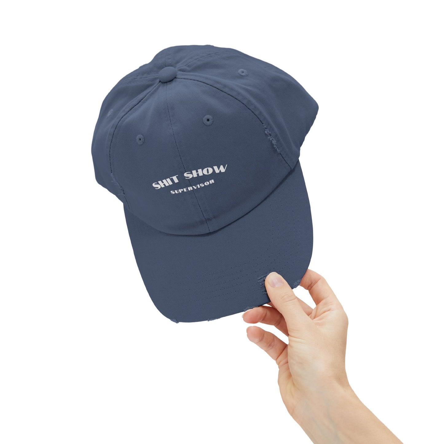 Supervisor of the Shit Show Unisex Distressed Cap