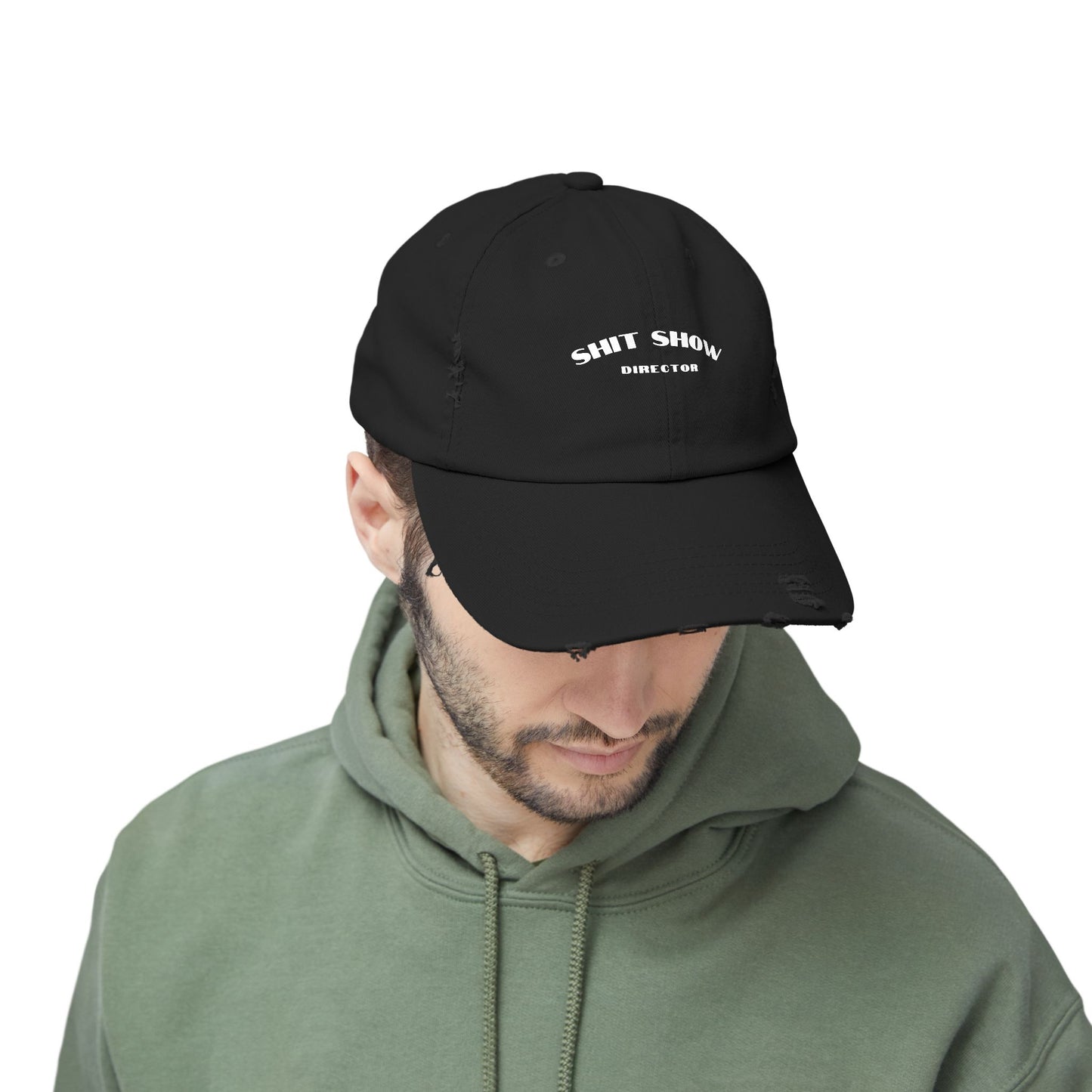 Director of the Shit Show Unisex Distressed Cap