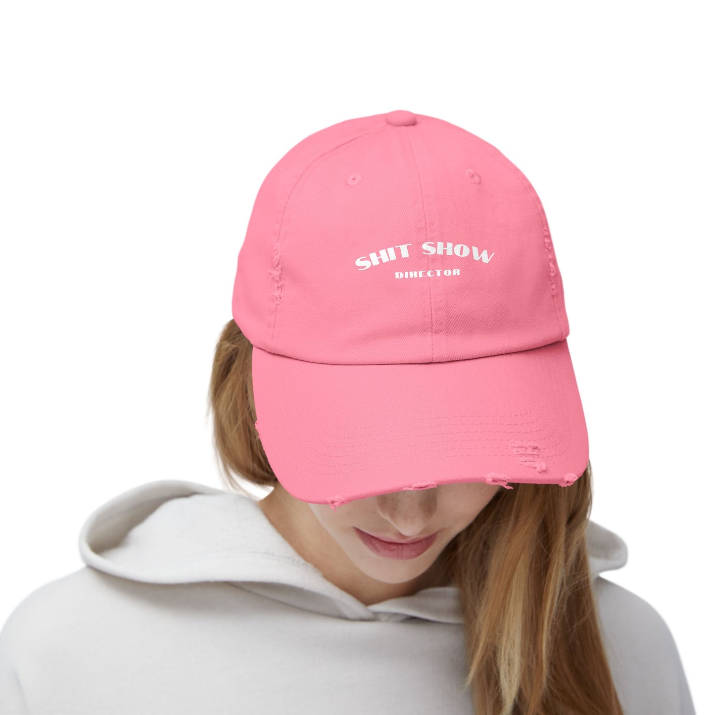 Director of the Shit Show Unisex Distressed Cap