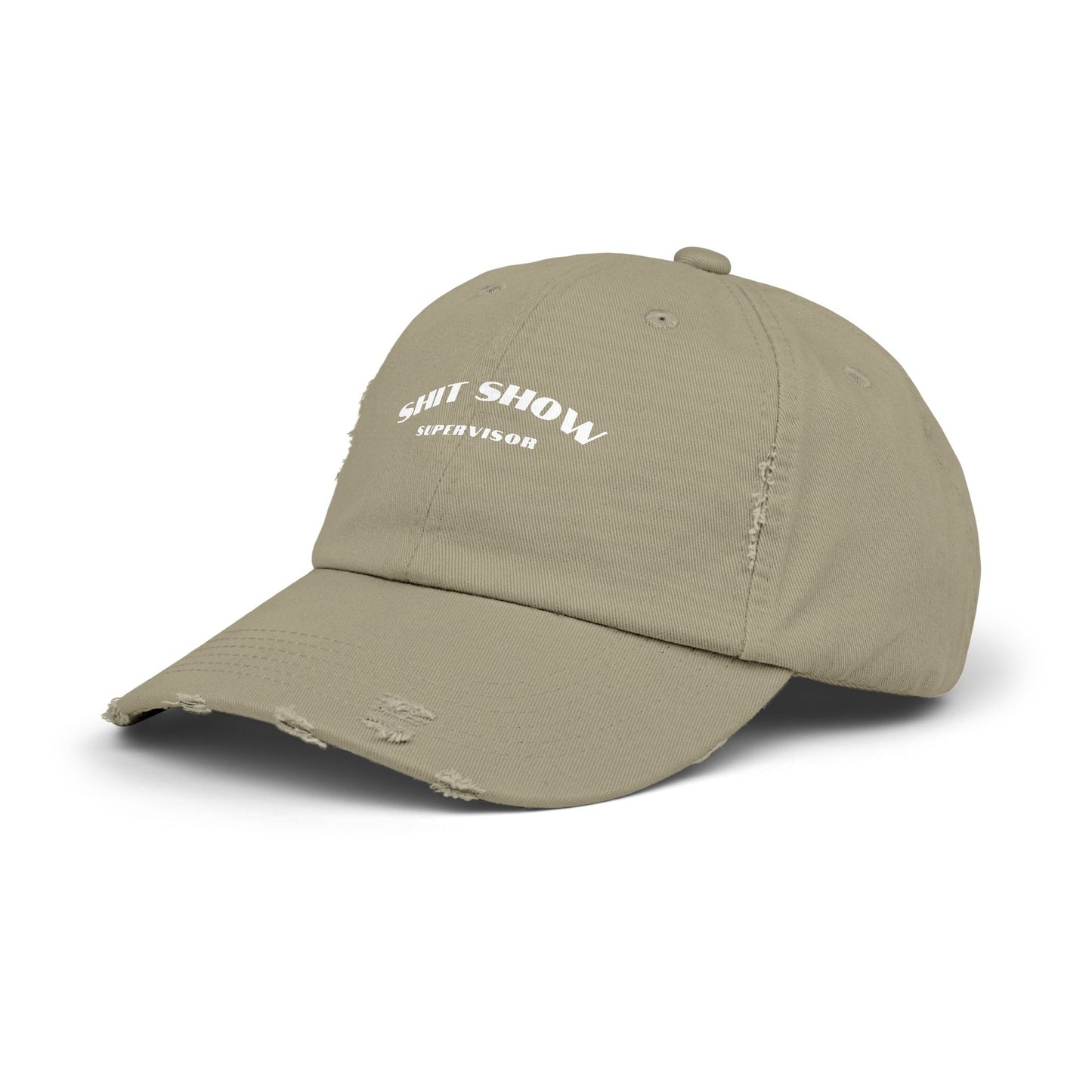 Supervisor of the Shit Show Unisex Distressed Cap