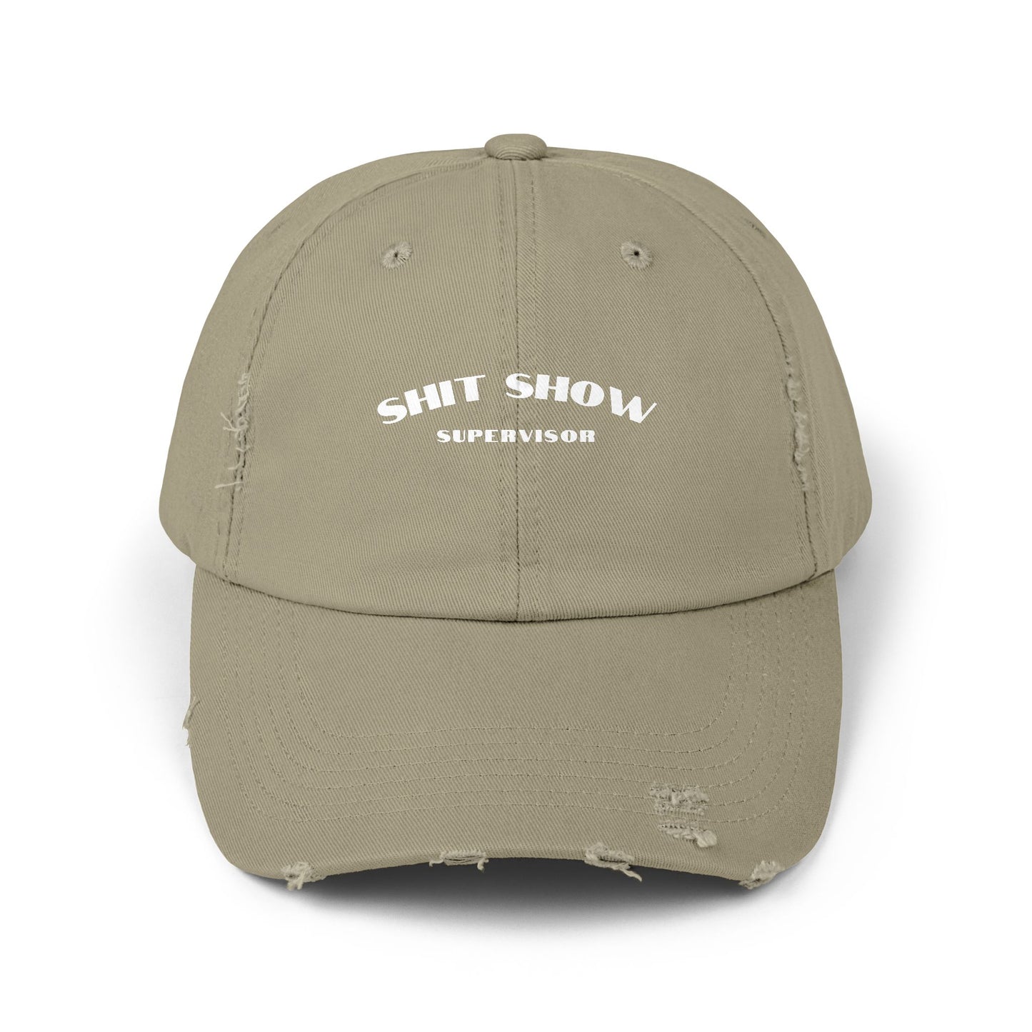 Supervisor of the Shit Show Unisex Distressed Cap