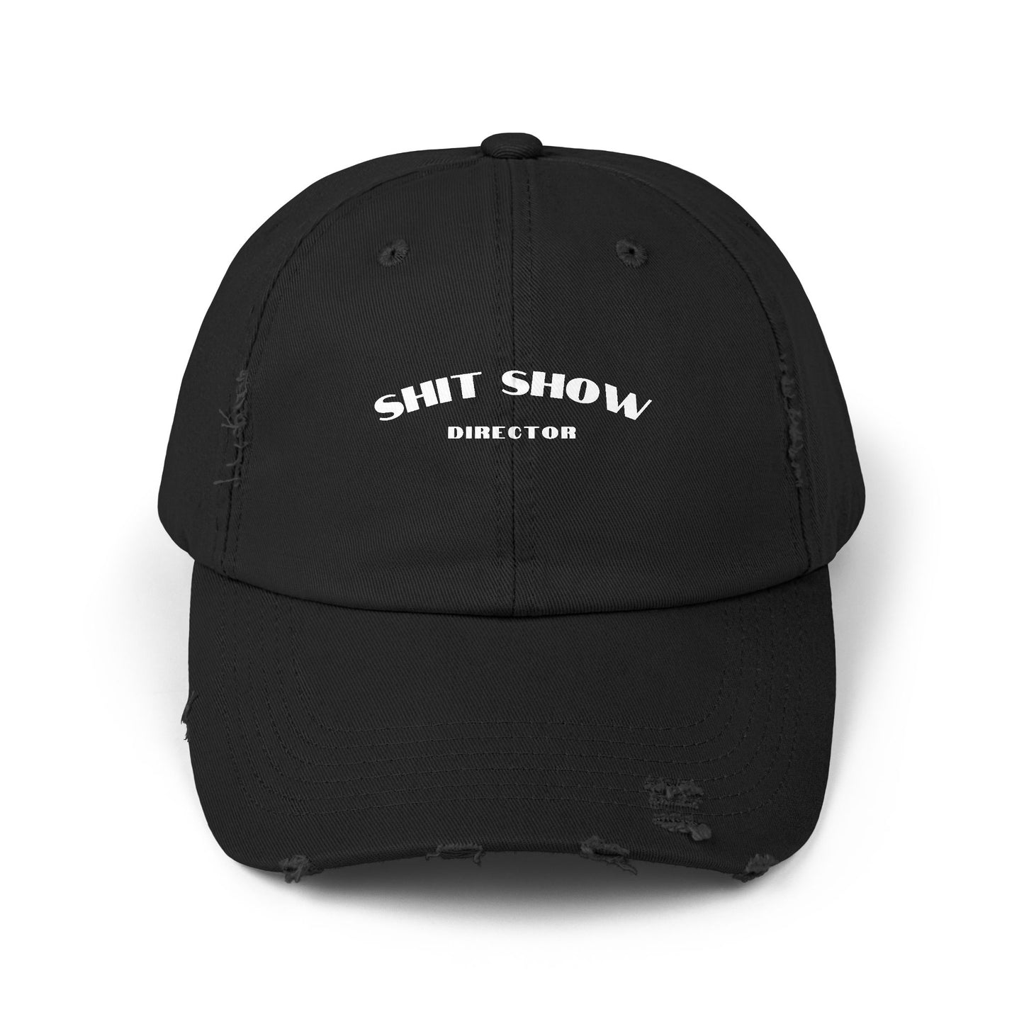 Director of the Shit Show Unisex Distressed Cap