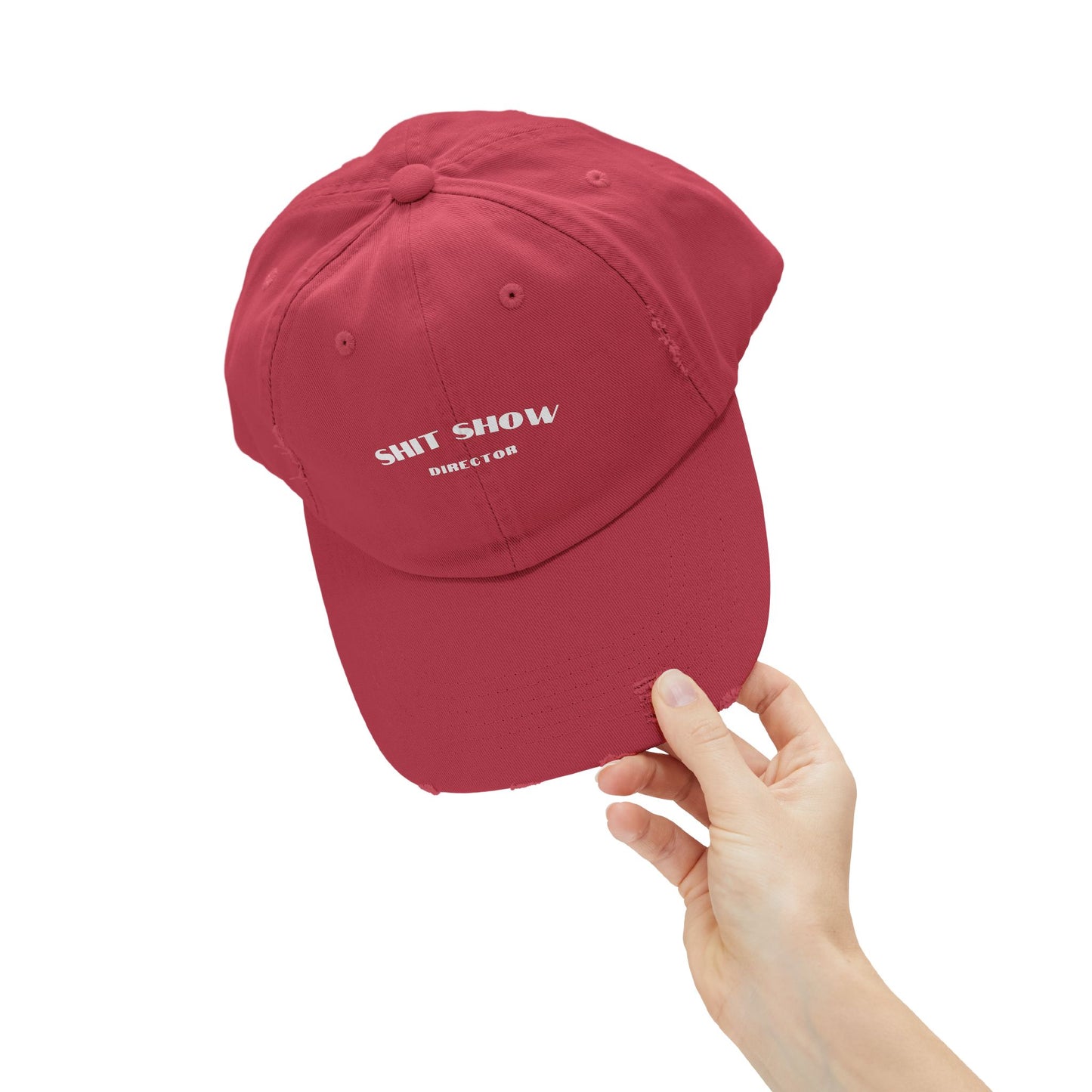 Director of the Shit Show Unisex Distressed Cap