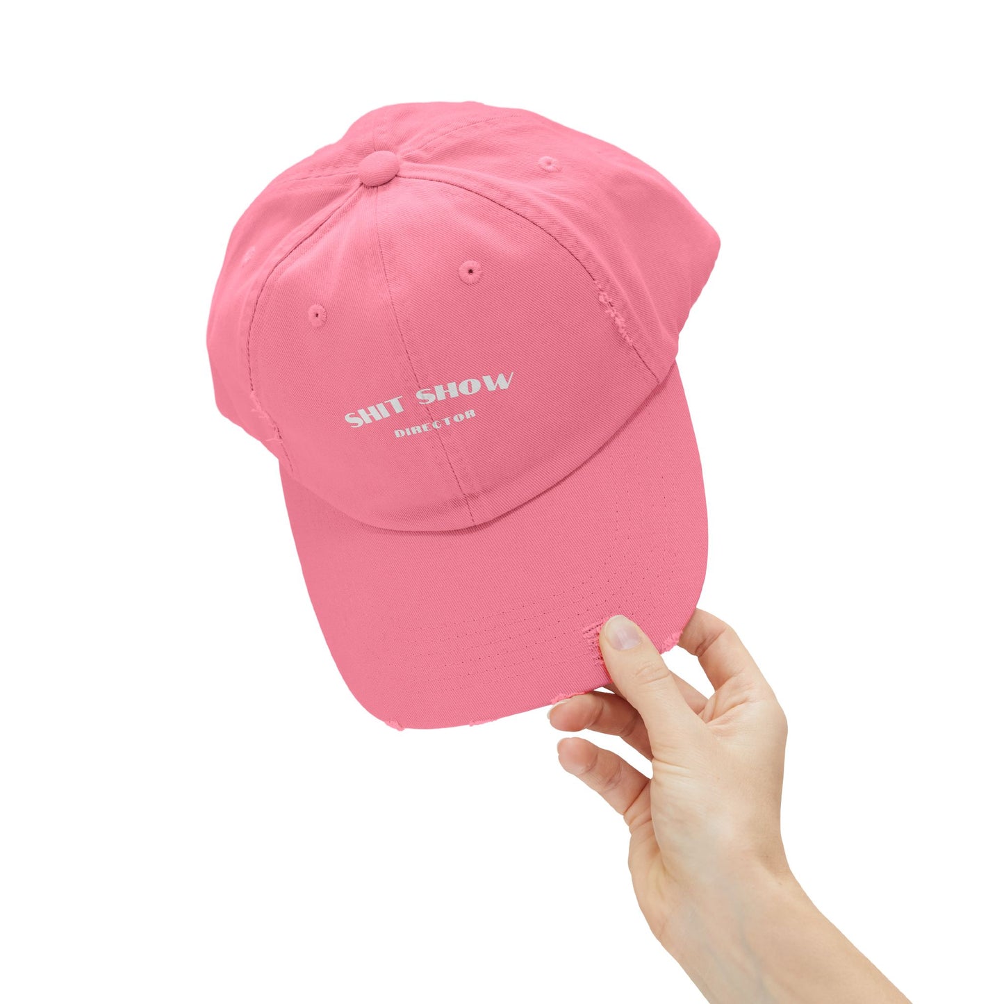 Director of the Shit Show Unisex Distressed Cap