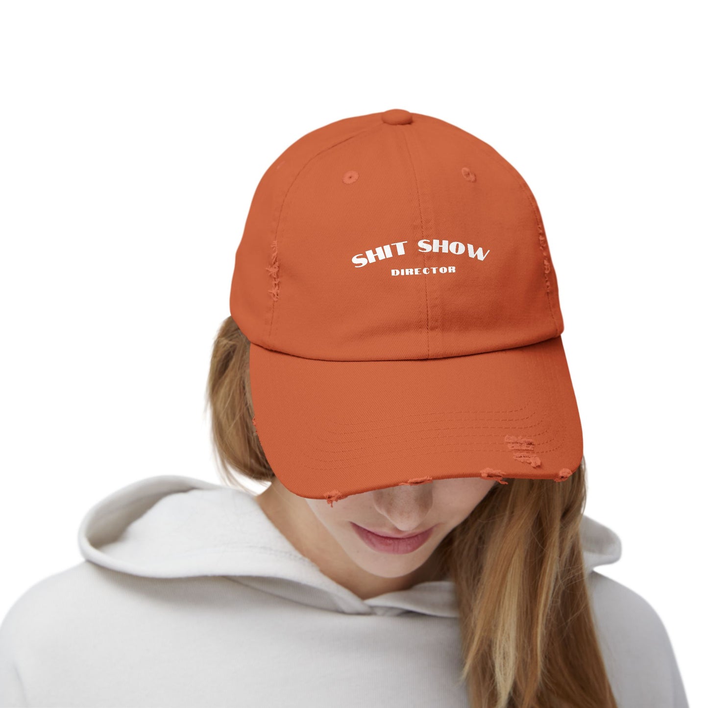 Director of the Shit Show Unisex Distressed Cap