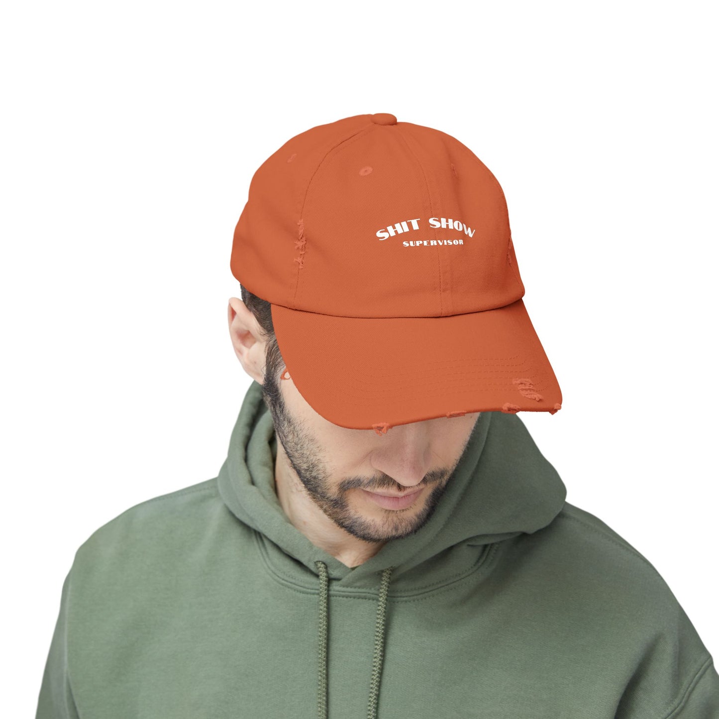 Supervisor of the Shit Show Unisex Distressed Cap