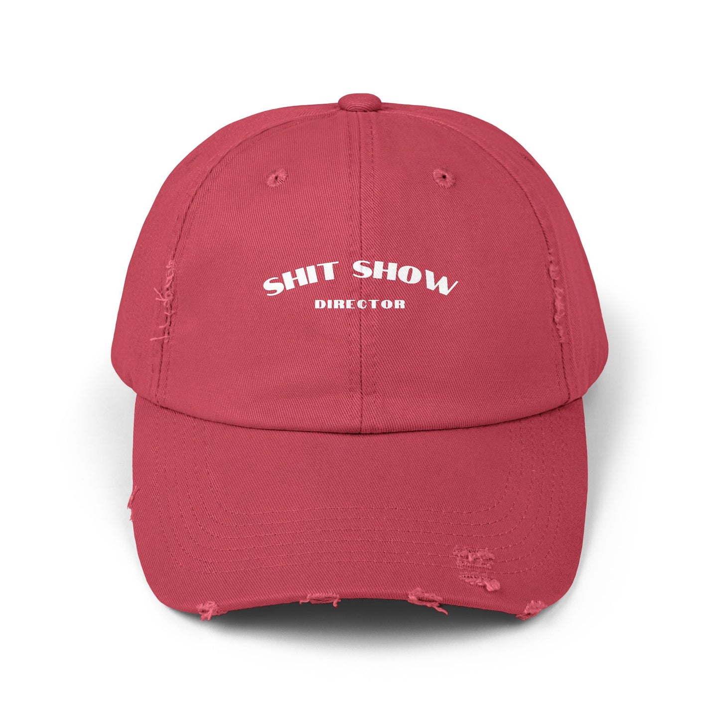 Director of the Shit Show Unisex Distressed Cap