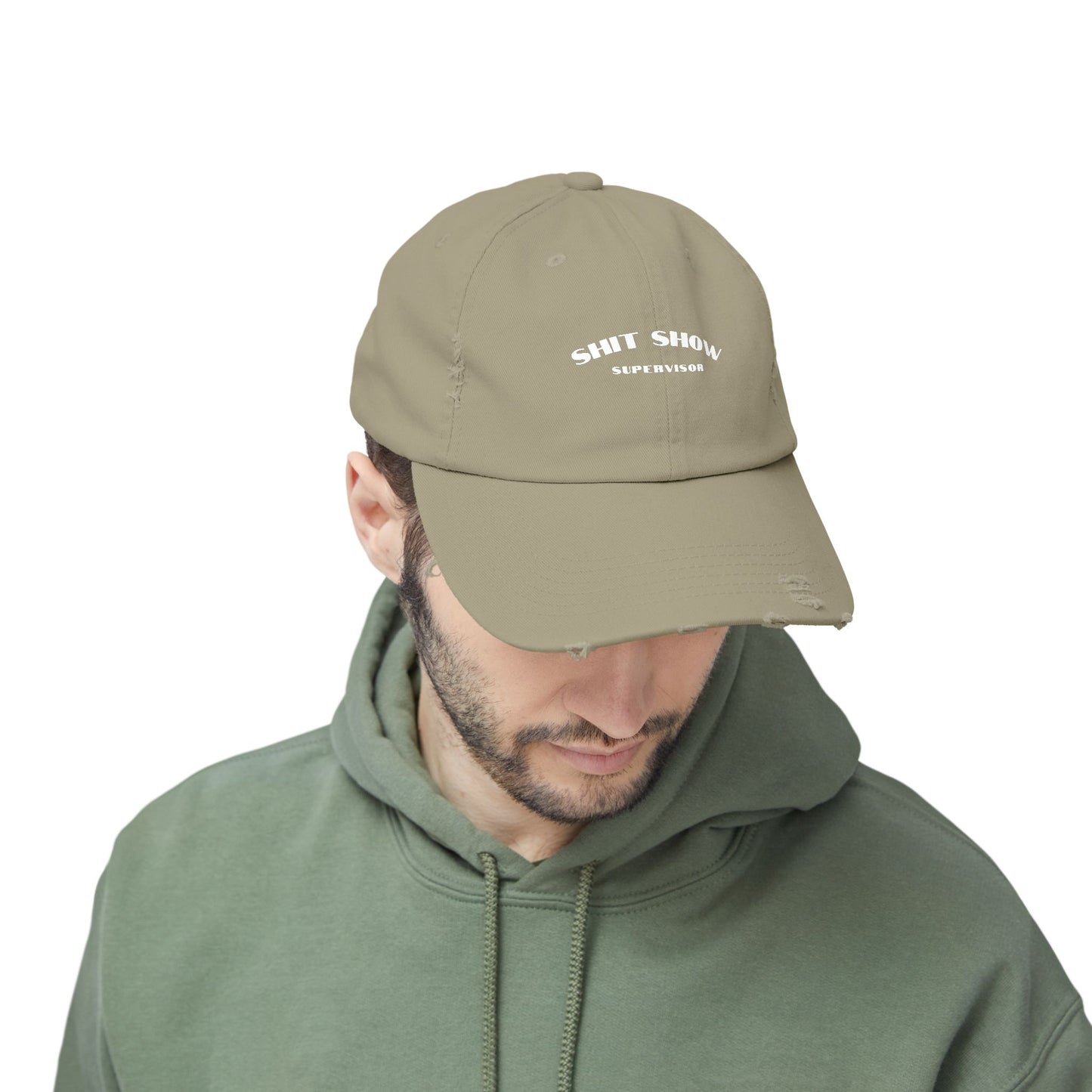 Supervisor of the Shit Show Unisex Distressed Cap