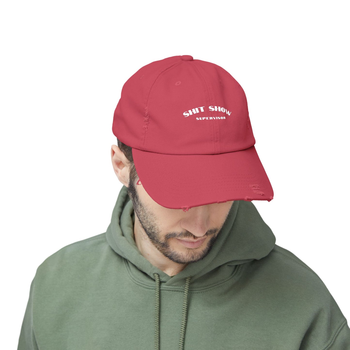 Supervisor of the Shit Show Unisex Distressed Cap