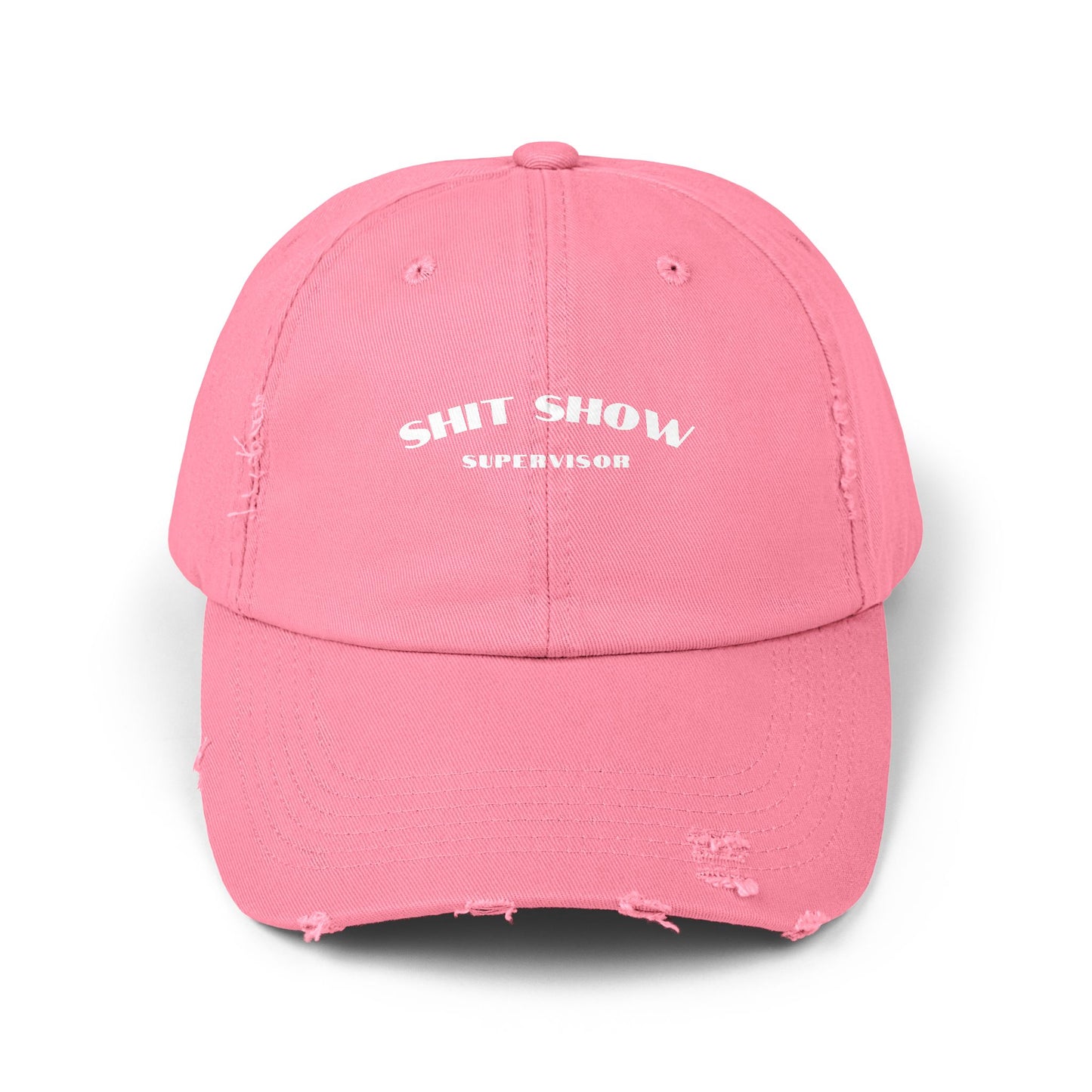 Supervisor of the Shit Show Unisex Distressed Cap