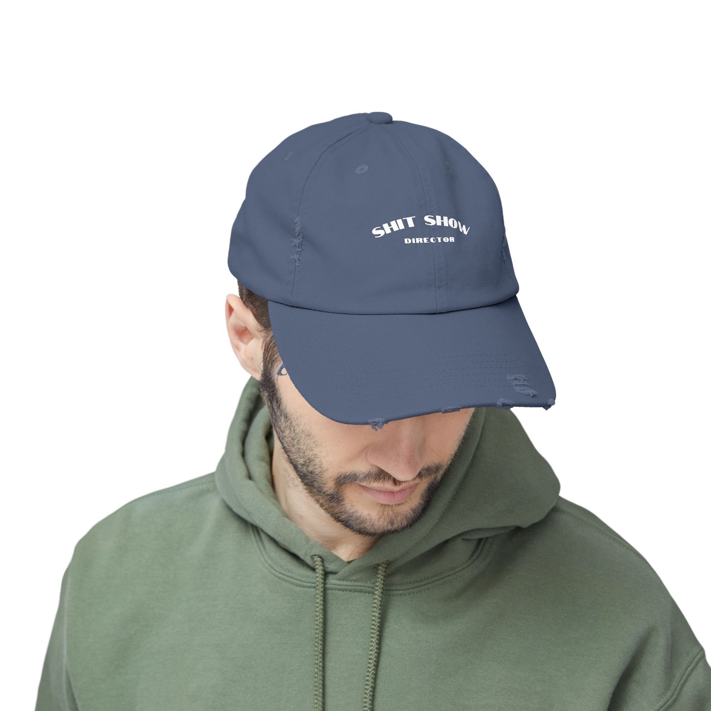 Director of the Shit Show Unisex Distressed Cap