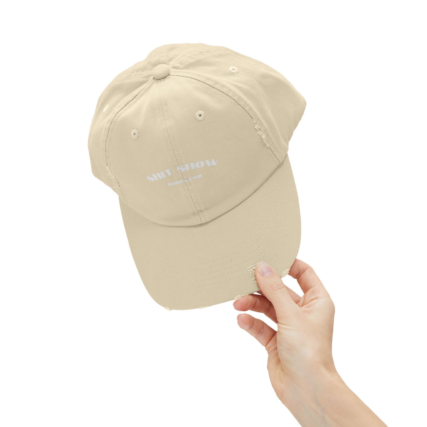 Director of the Shit Show Unisex Distressed Cap