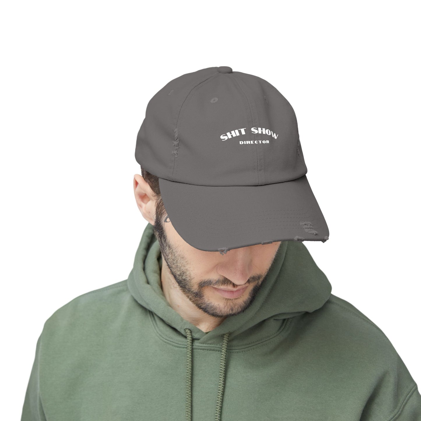 Director of the Shit Show Unisex Distressed Cap