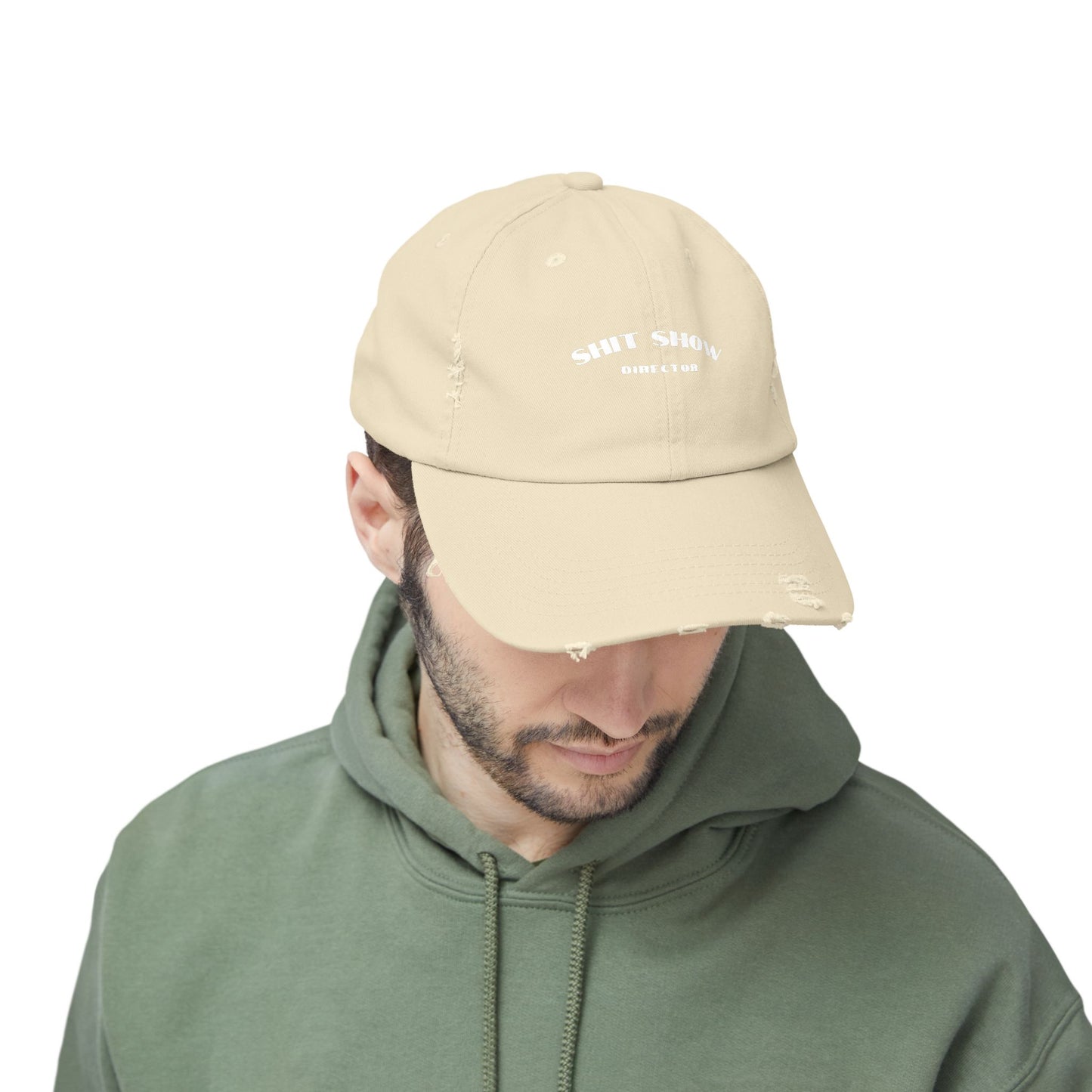 Director of the Shit Show Unisex Distressed Cap