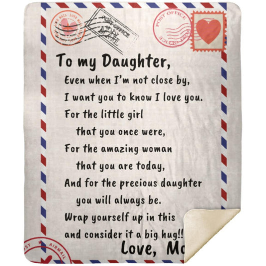 To my Daughter Distance Sherpa Blanket