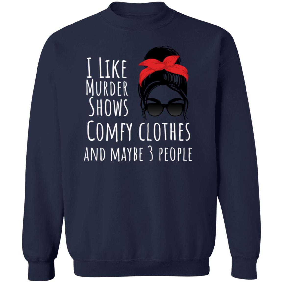 I like with red bow Crewneck Pullover Sweatshirt