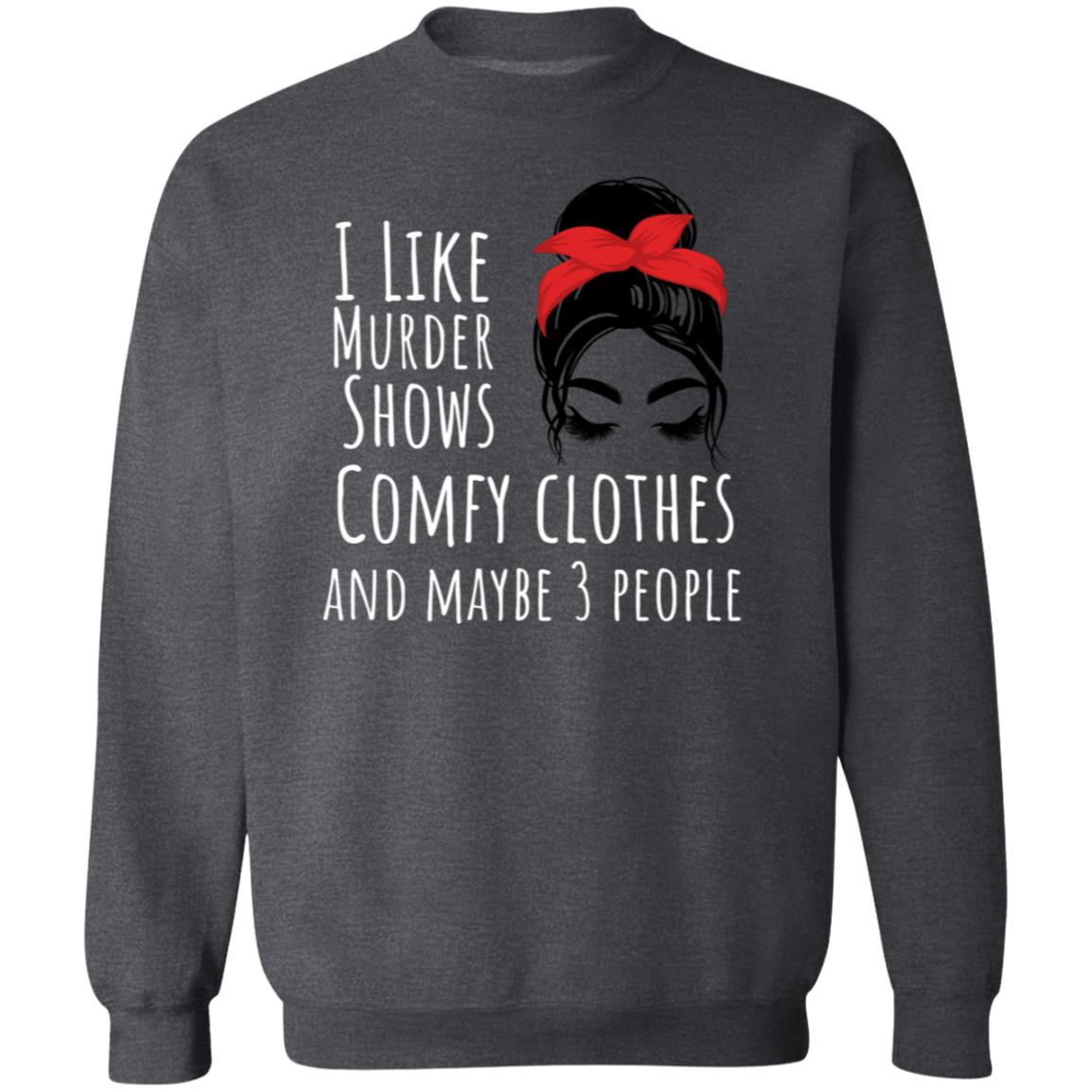 I like with eyelashes Crewneck Pullover Sweatshirt