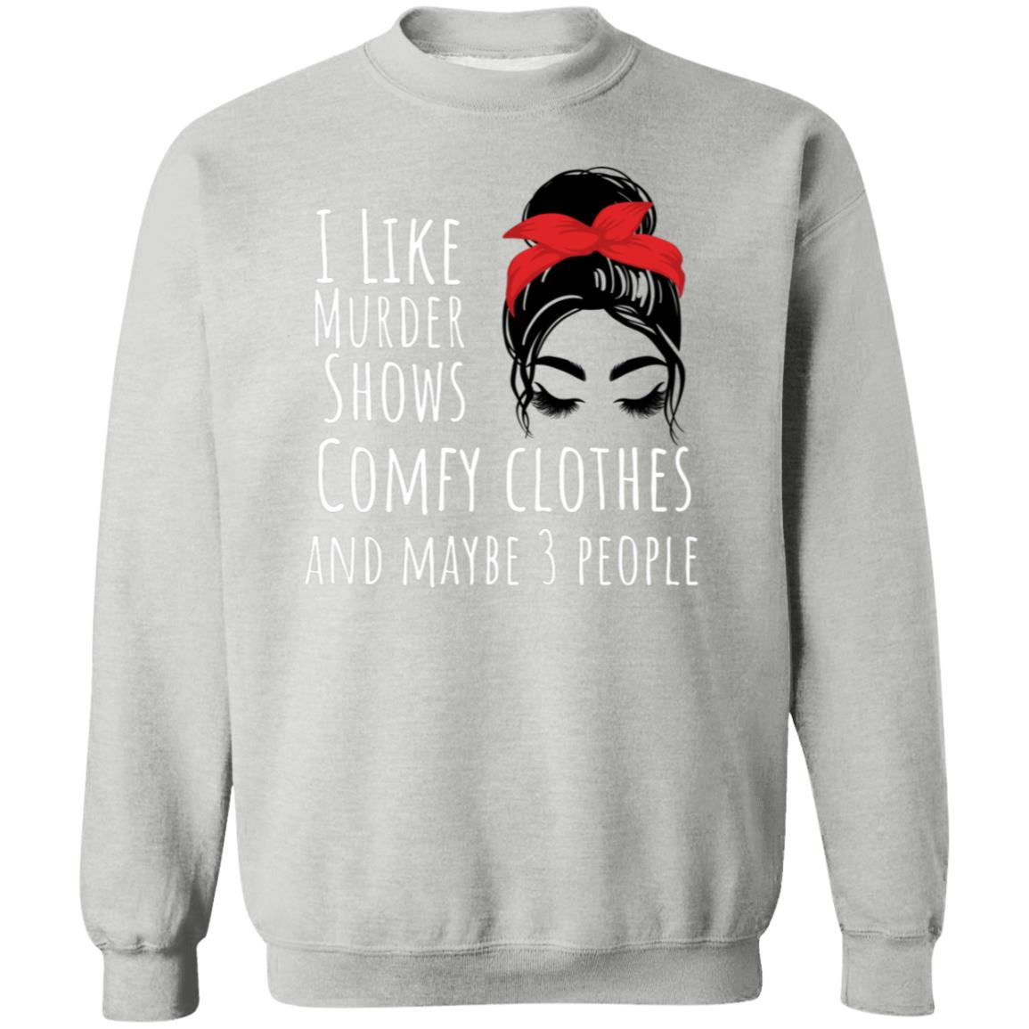 I like with eyelashes Crewneck Pullover Sweatshirt