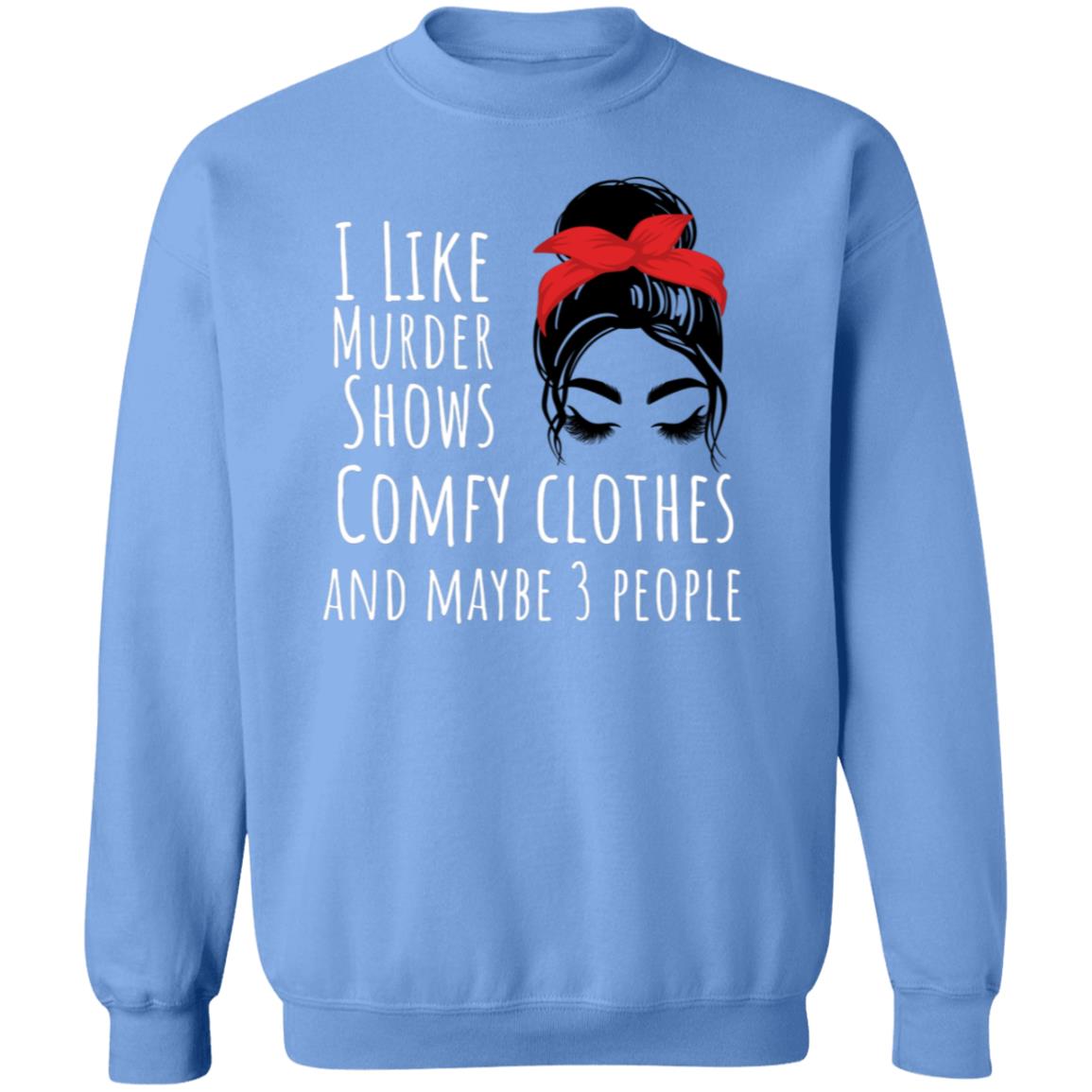 I like with eyelashes Crewneck Pullover Sweatshirt