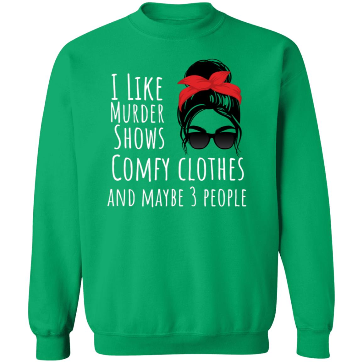 I like with red bow Crewneck Pullover Sweatshirt