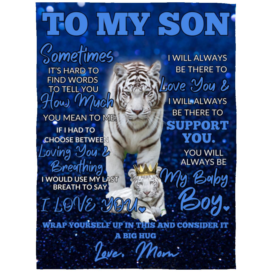 To My Son  Arctic Fleece Blanket 60x80