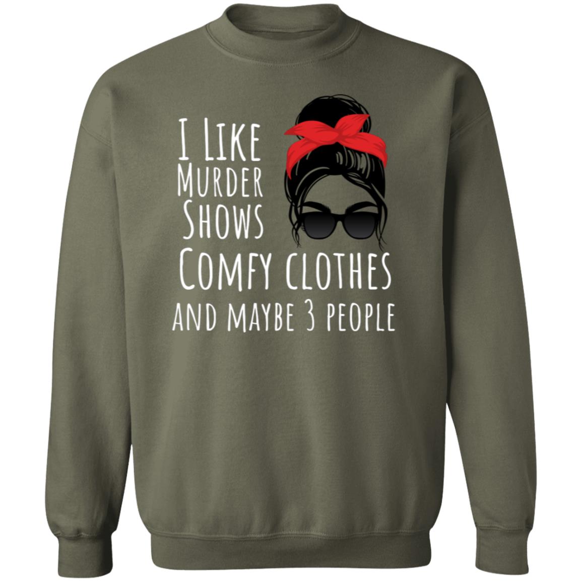 I like with red bow Crewneck Pullover Sweatshirt