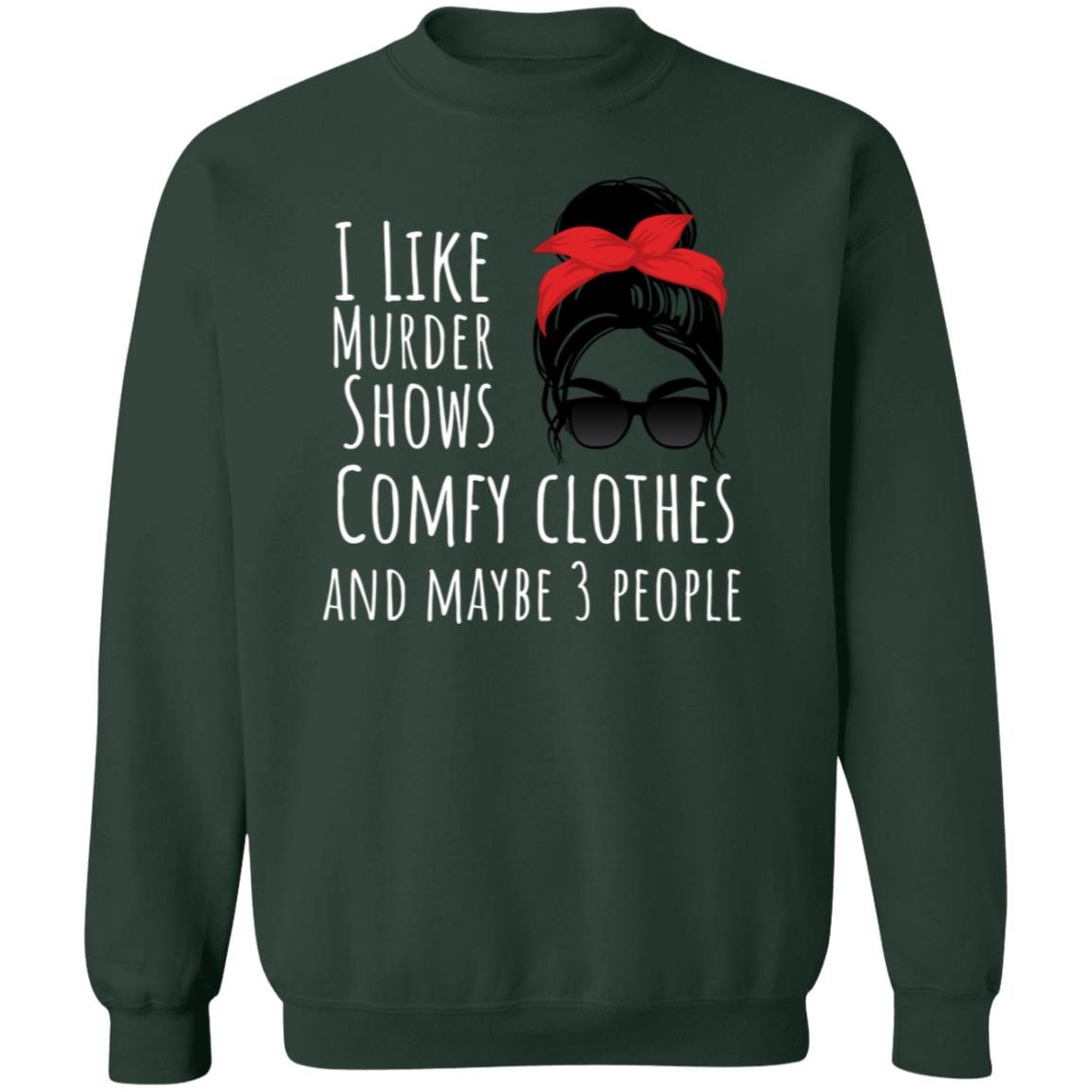 I like with red bow Crewneck Pullover Sweatshirt