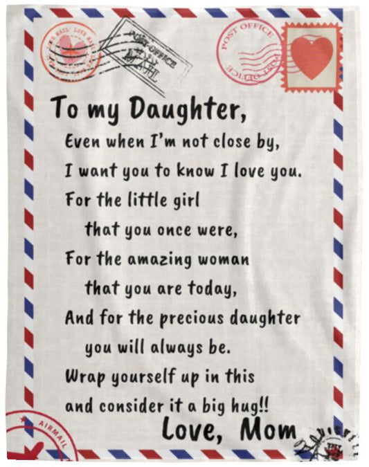 To my daughter Distance Fleece Blanket