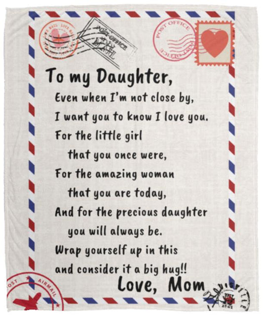 To my daughter Distance Fleece Blanket