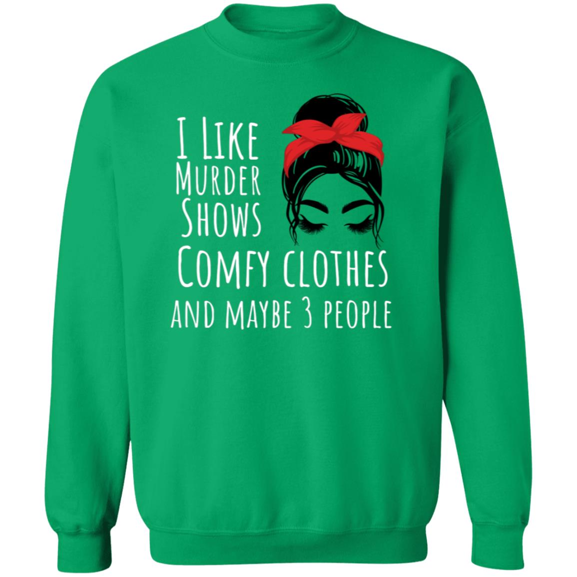 I like with eyelashes Crewneck Pullover Sweatshirt