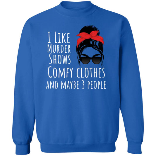 I like with red bow Crewneck Pullover Sweatshirt