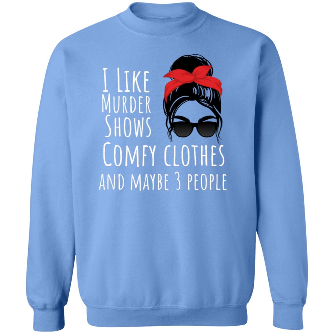 I like with red bow Crewneck Pullover Sweatshirt