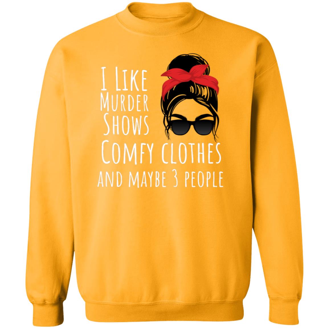 I like with red bow Crewneck Pullover Sweatshirt