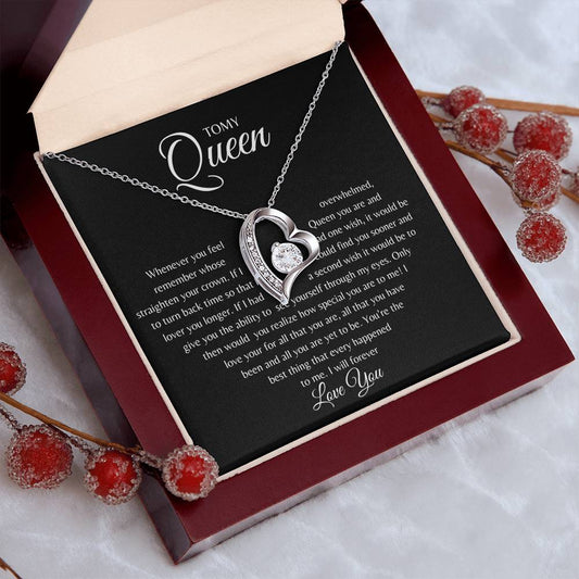 To My QUEEN  Forever Love Necklace