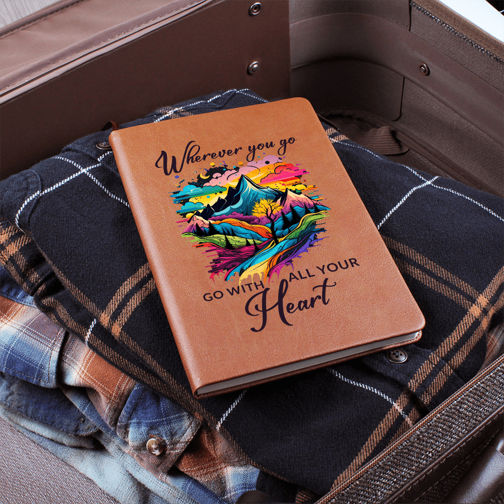 Wherever you go | Follow your heart | Leather Journal