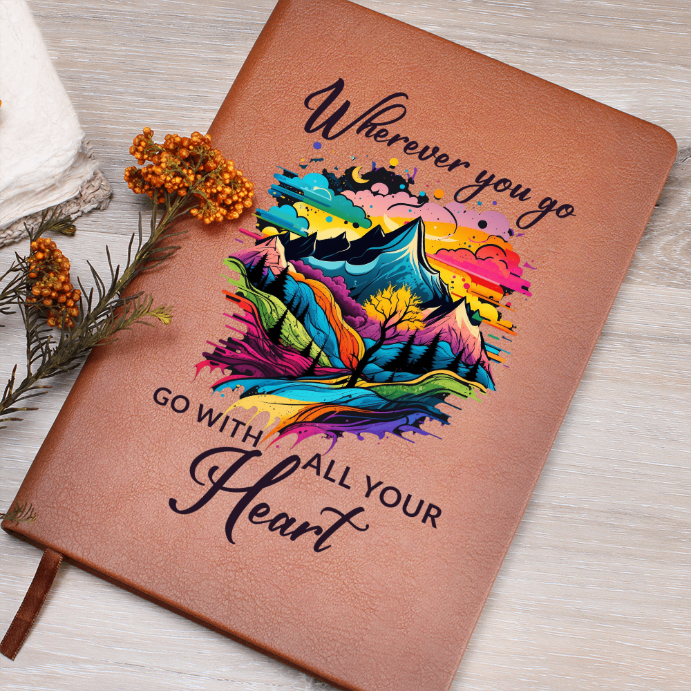 Wherever you go | Follow your heart | Leather Journal