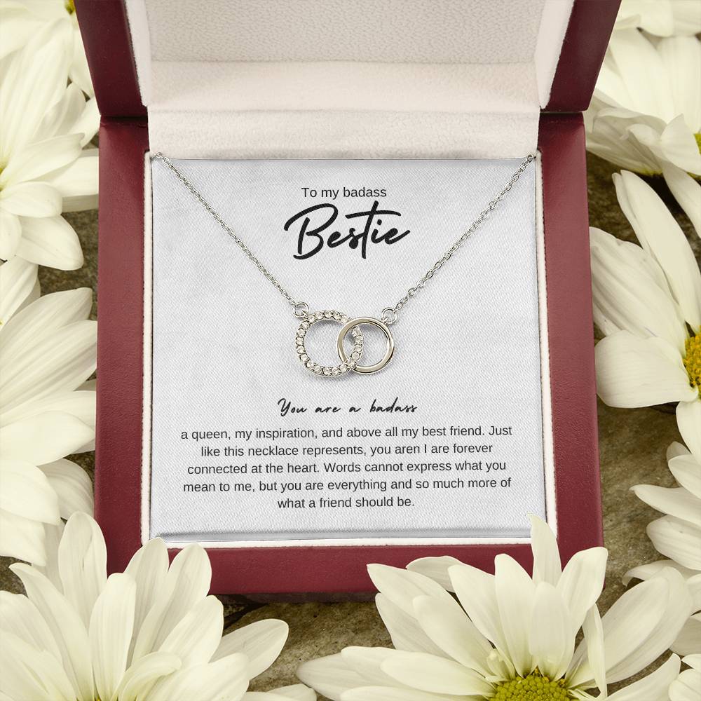 To My Badass Bestie Perfect Pair Necklace