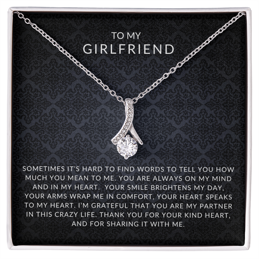 To My Girlfriend Alluring Beauty Necklace | I Love You | Dating | Partner