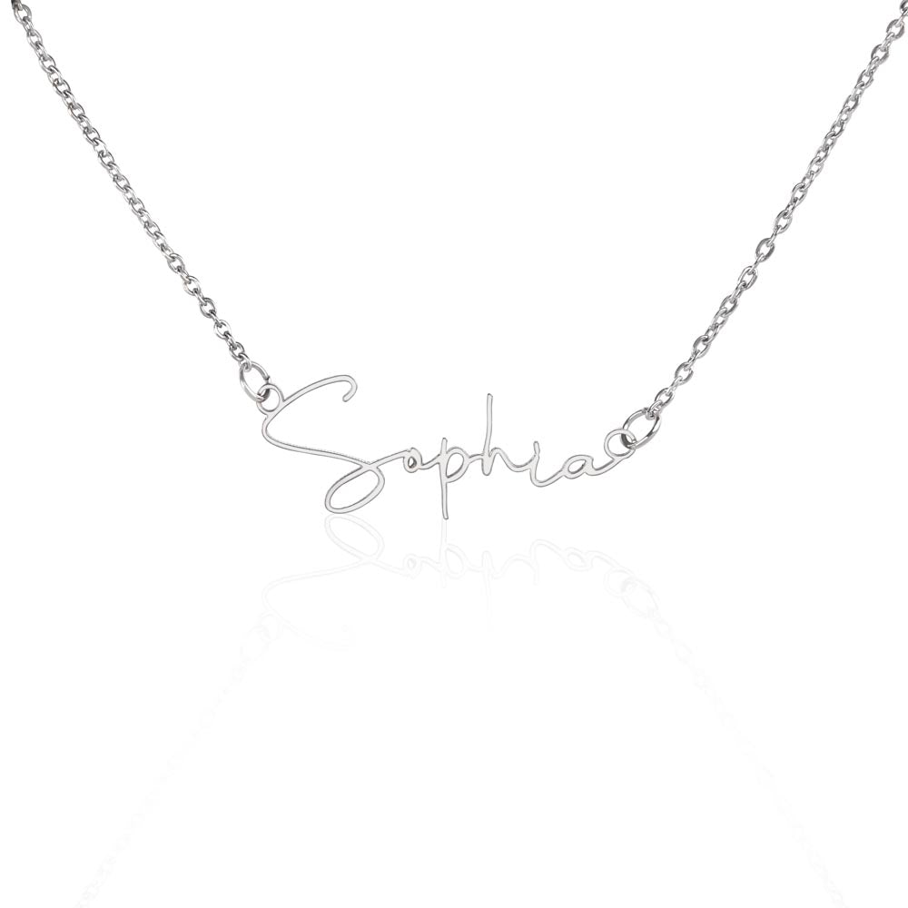 To an Amazing Daughter Name Necklace