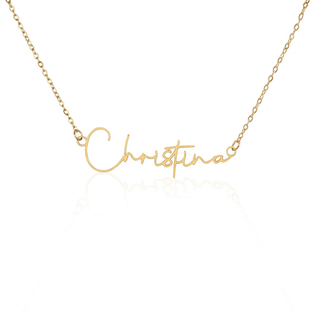 To an Amazing Daughter Name Necklace