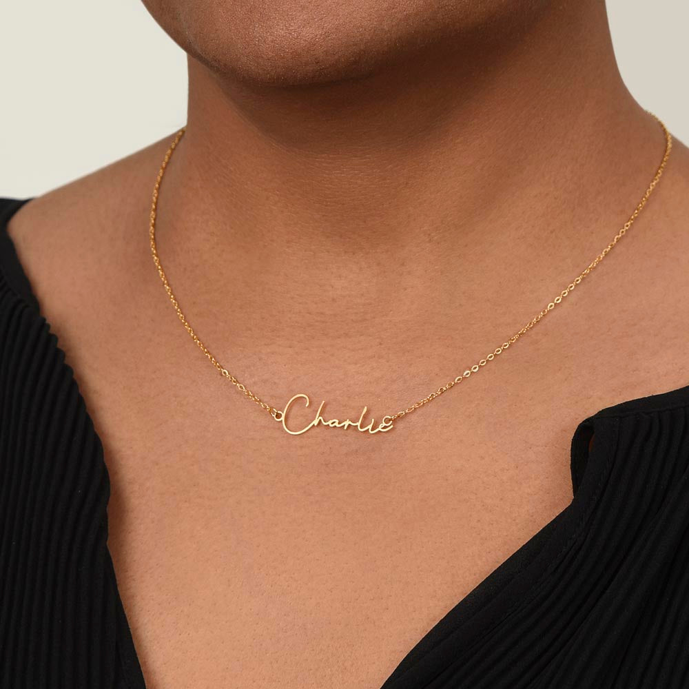 To an Amazing Daughter Name Necklace