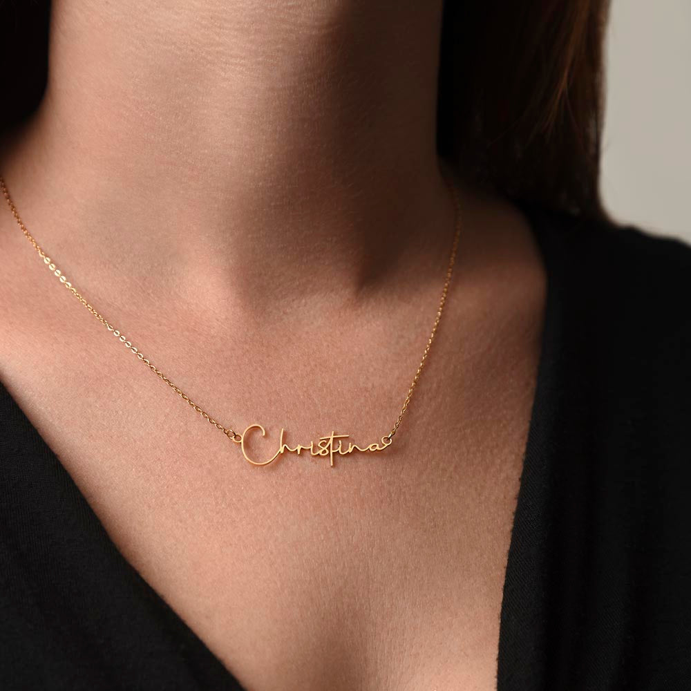 To an Amazing Daughter Name Necklace