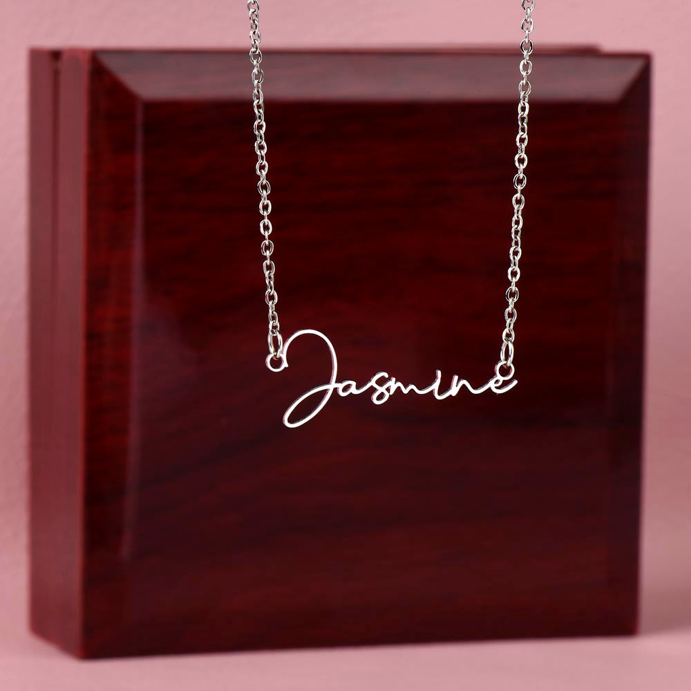 To an Amazing Daughter Name Necklace