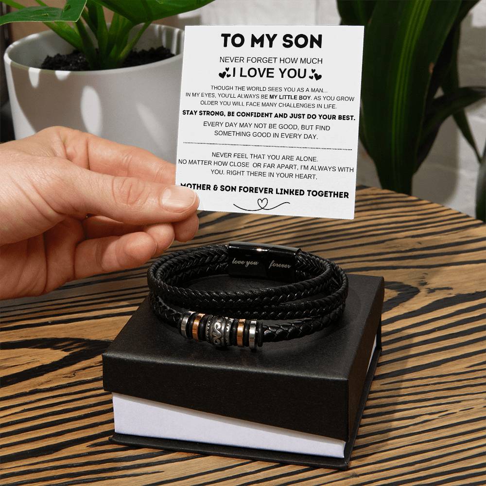 To My Son Love You Forever Bracelet