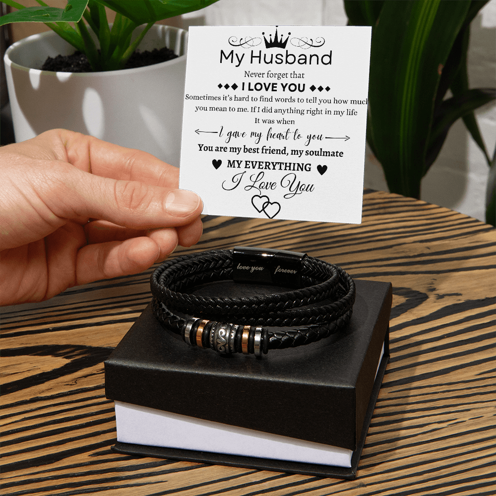 Love You Forever Bracelet | Gift For Husband