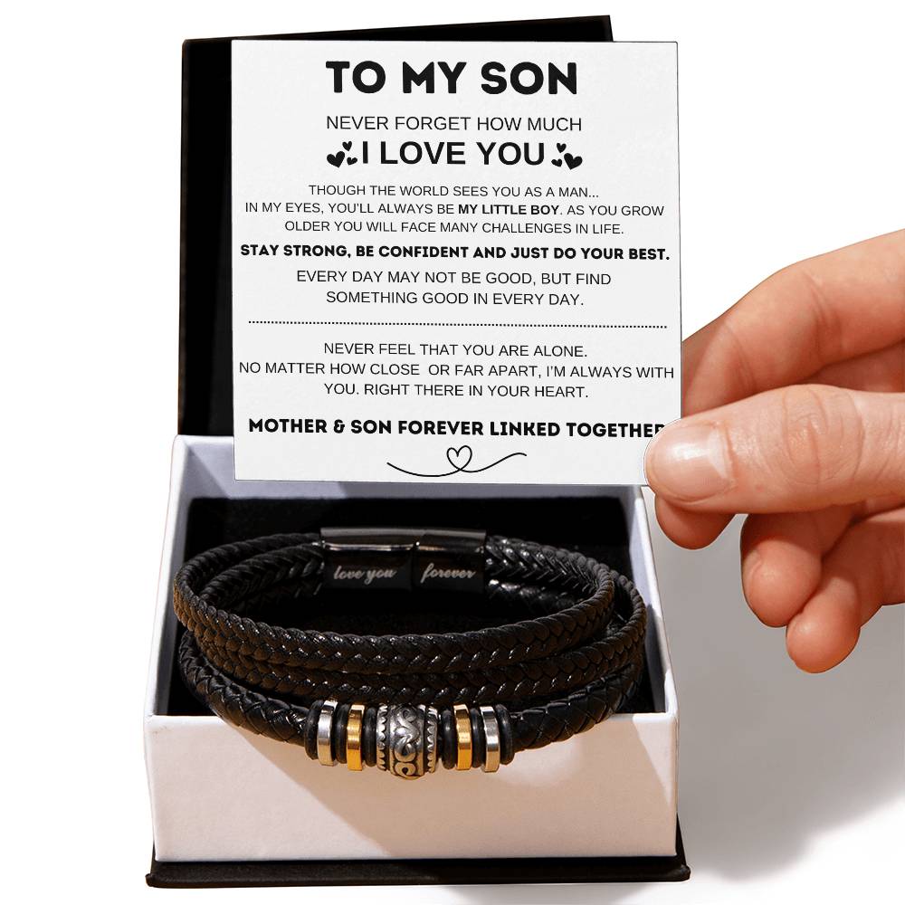 To My Son Love You Forever Bracelet