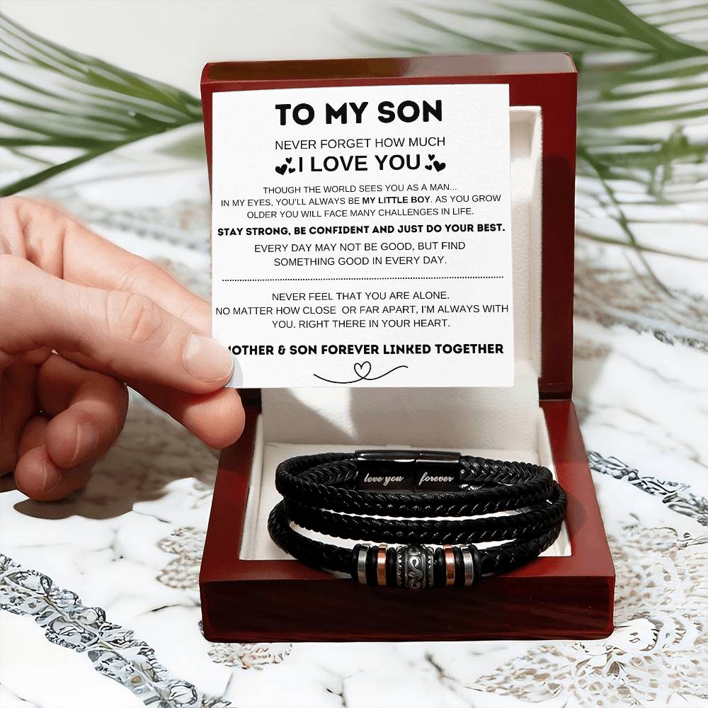 To My Son Love You Forever Bracelet