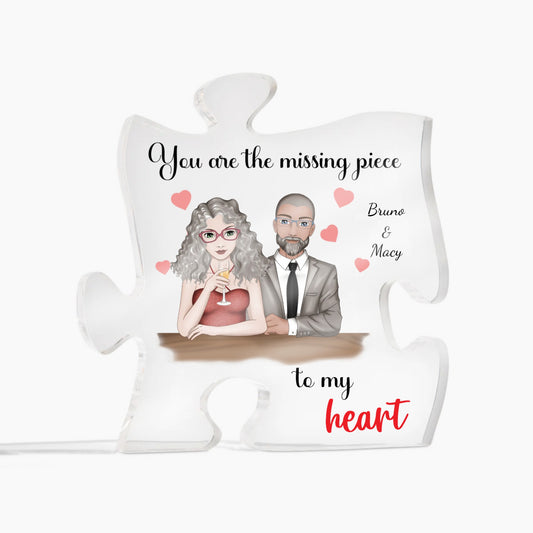 Puzzle Missing Piece to My Heart Acrylic | Couple | Love | Parners